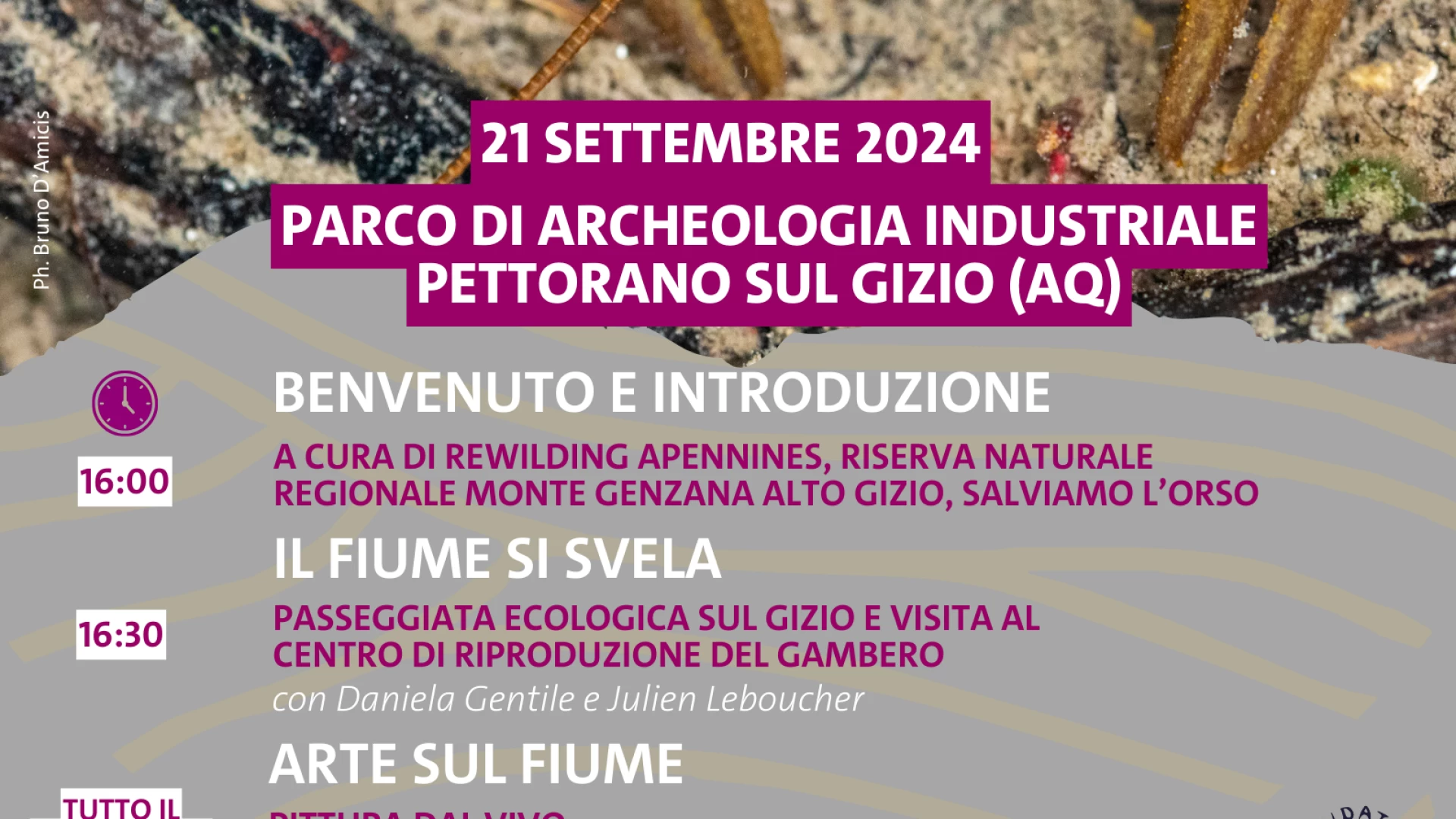 Pettorano sul Gizio: sabato 21 settembre l'evento denominato "Il fiume come non lo avete mai visto".